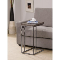 Coaster Furniture 902864 Expandable Top Accent Table Weathered Grey and Black